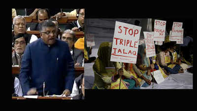 Ravi Shankar Prasad introduces triple talaq bill in Lok Sabha