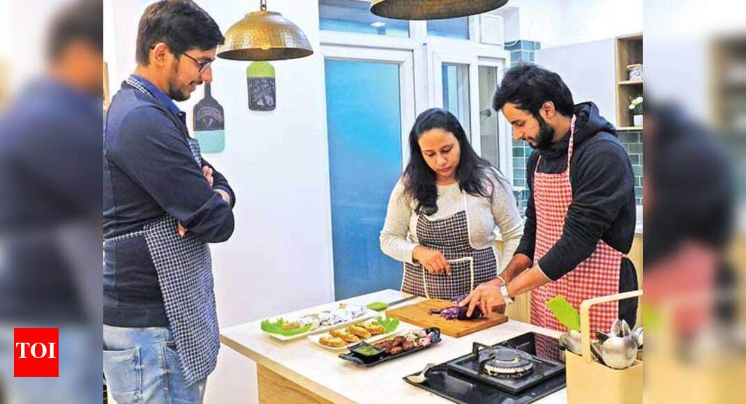 To impress their spouses, or to save up on the cook's salary Men in