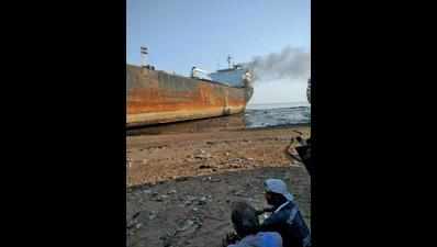 Fire breaks out in 2 vessels at Alang