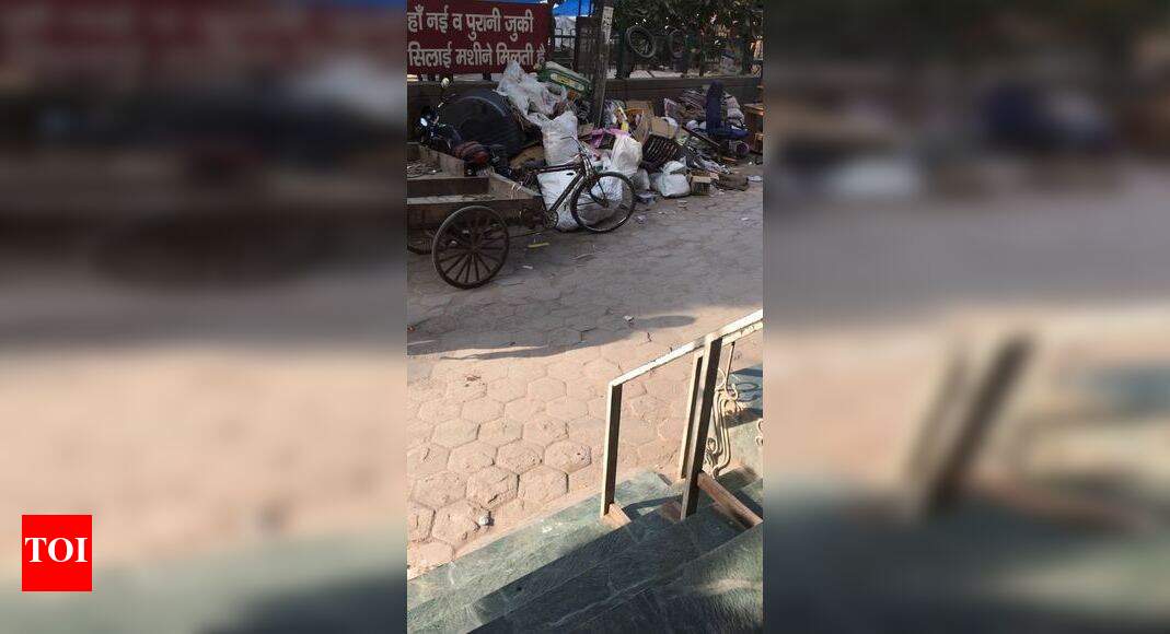 Scrap takes up road - Times of India
