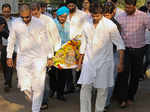 Nikhil Dwivedi's father's funeral