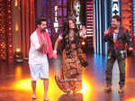 Ravi Dubey, Asha Negi and Sukhwinder dance on sets of EKR.JPG