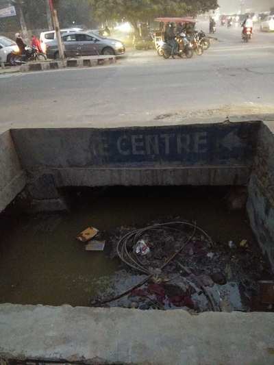 Open drain could cause accident