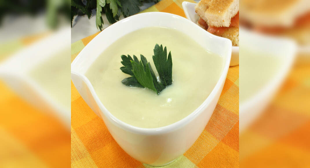 Celery Chowder Soup Recipe: How to Make Celery Chowder Soup Recipe | Homemade Celery Chowder Soup Re