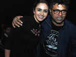 Amruta Khanvilkar and Sanjay Jadhav