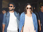 Ranveer and Deepika at airport