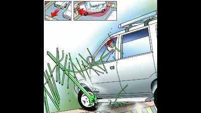 Five youths killed in car-lorry collision near Chitradurga