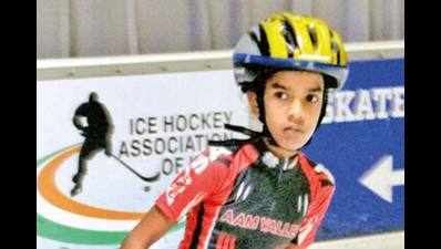 Teen sets world record in lowest limbo ice skating in Gurugram