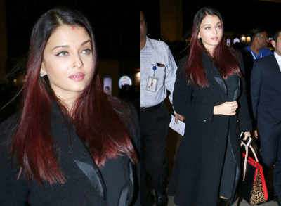 Aishwarya Rai Bachchan Hot and Sexy Photos in Black Dress | Times of India  | - Times of India