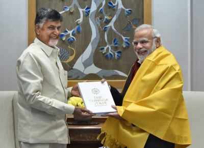 Naidu meets PM, seeks central assistance to offset ‘losses’ for Andhra bifurcation