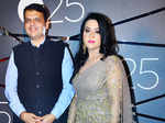 Devendra Fadnavis and his wife Amruta Fadnavis