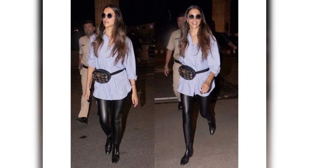 Deepika Padukone Spices Up Her Airport Look With a Chic Chain