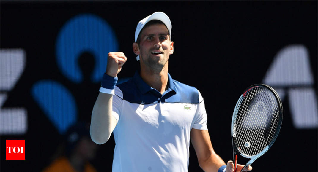 Novak Djokovic: Australian Open: Djokovic marks winning ... - 1070 x 580 jpeg 54kB