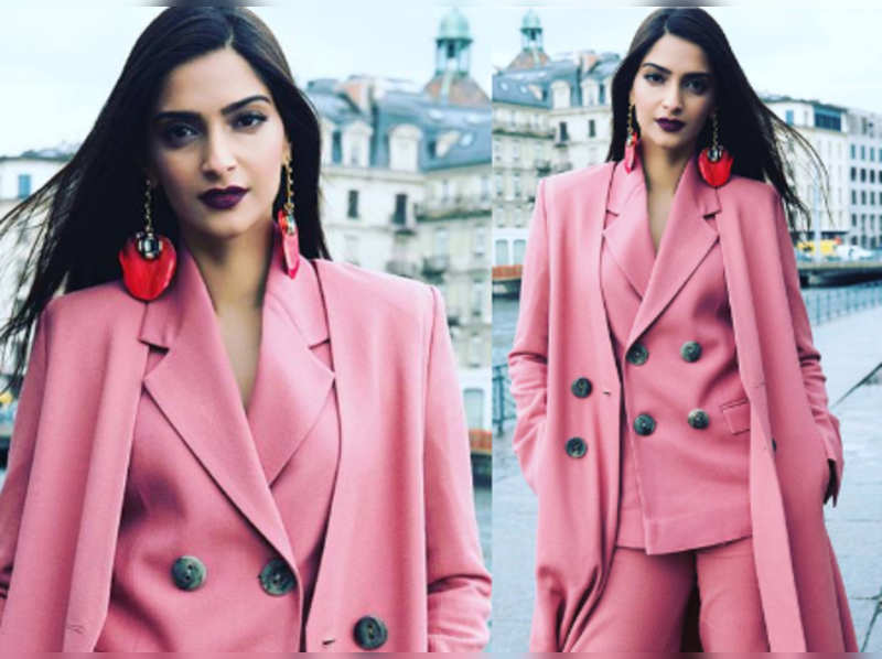 Sonam Kapoor just introduced us to 'dark nude' colour - Times of India