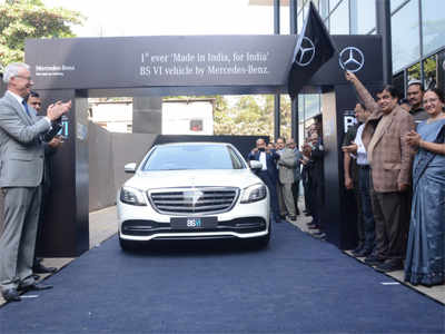 Mercedes unveils India's first, locally made BS-VI car