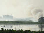 Bellandur Lake engulfs fire