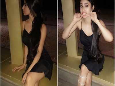 Mouni Roy looks stylish in this little black dress, see pictures