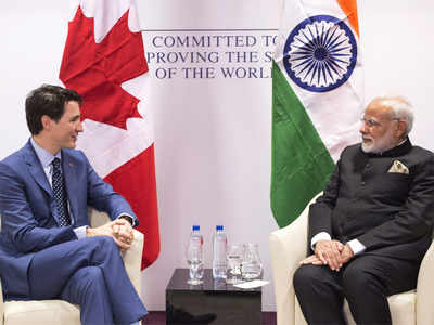 Modi meets Trudeau, discusses issues of mutual interest