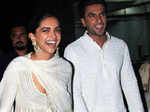 Deepika and Ranveer smile