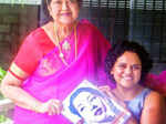 Krishna Kumari with daughter