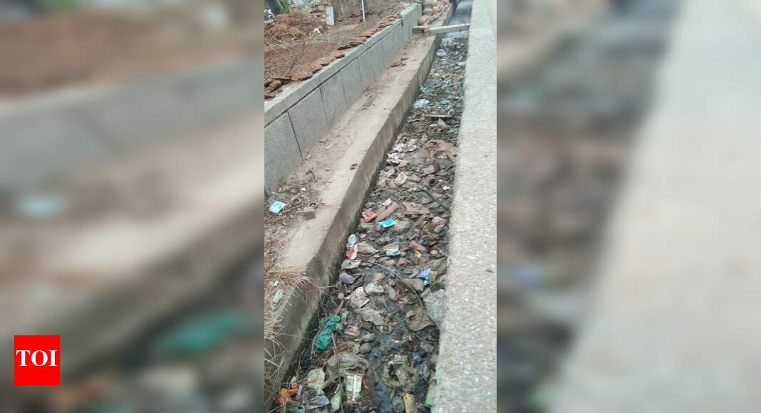 Completely choked drain Times of India