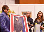 Dilip De with Shobhaa De and Amitabh Bachchan