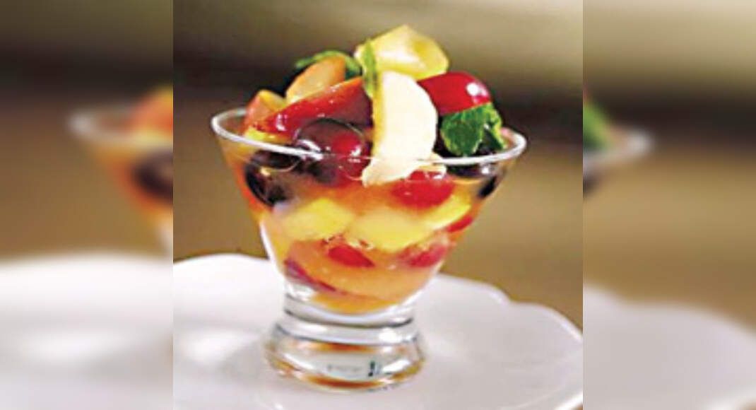 Layered Fruit Salad Recipe: How to Make Layered Fruit Salad Recipe | Homemade Layered Fruit Salad Re