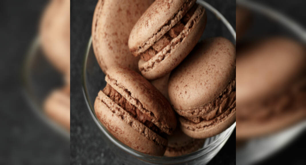 Chocolate Macarons Recipe: How to Make Chocolate Macarons Recipe | Homemade Chocolate Macarons Recip
