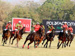 Polo match in the city