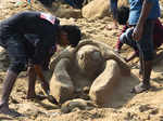Sand-sculpting contest