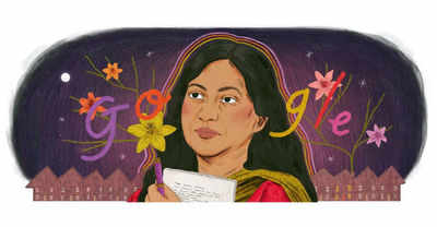 Google Doodle celebrates the legacy of poet and author Kamala Das | India News - Times of India