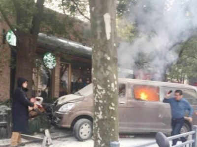 18 injured after minivan crashes into pedestrians in Shanghai
