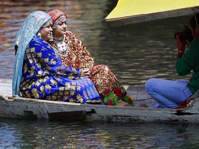Kashmiri Dance Fancy Dress for Girls In Blue Color – Sanskriti Fancy Dresses