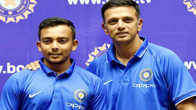Prithvi Shaw's heartfelt message to 'Legend' Dravid and his team