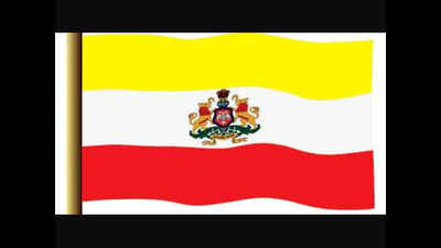 State flag may be a tricolour with Karnataka emblem on white