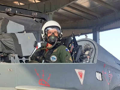 French Air Force chief André Lanata takes sortie on IAF's Tejas