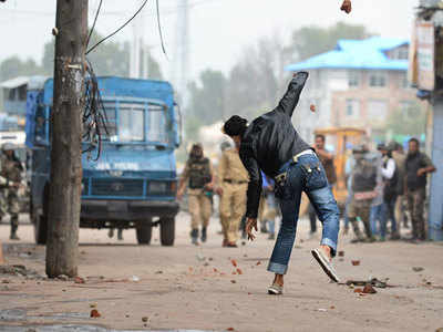 Stone-pelting cases down by 50%: Government