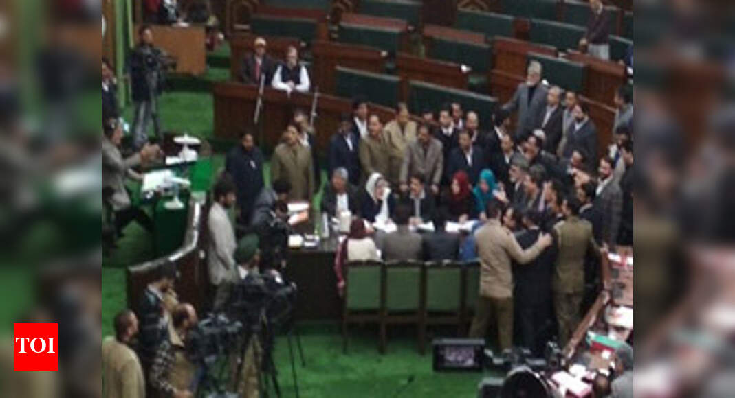 Opposition stages walkout from J&K Assembly on student's assault in
