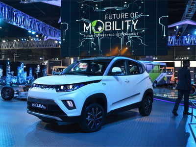Auto Expo 2018: Mahindra unveils electric KUV100 with new EV concepts