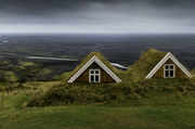 These turf homes in Iceland have been the homes of Vikings, Norse, and British settlers