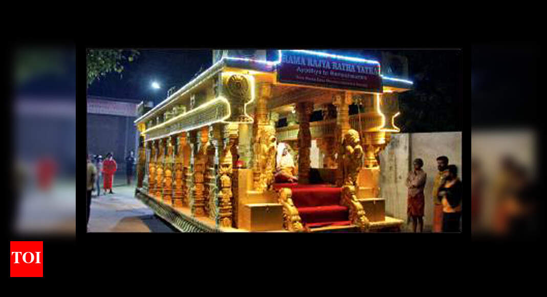 Ram Rajya Rath: Ram Rajya Rath heads to Ayodhya from Lucknow | Lucknow ...