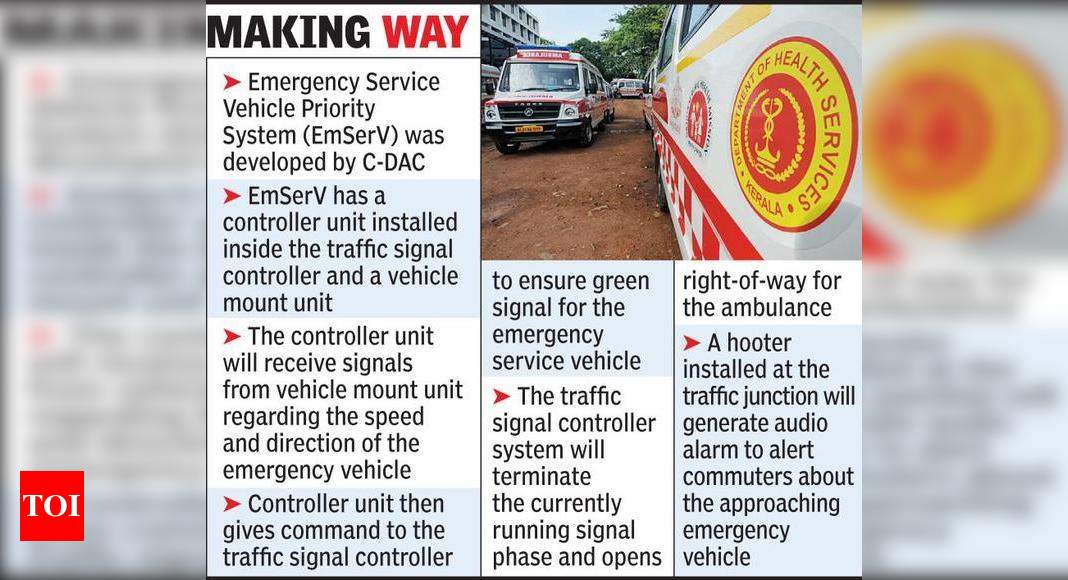 EmSerV to ensure ‘smooth sailing’ for ambulances | Thiruvananthapuram ...