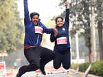 Couples run in Gurgaon for Valentine's Day