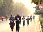 Couples run in Gurgaon for Valentine's Day