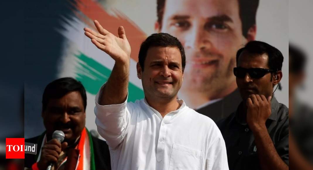 rahul gandhi rally in karnataka - Times of India