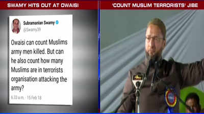 Subramanian Swamy lashes out at Owaisi, says count how many Muslims are in terror organisations