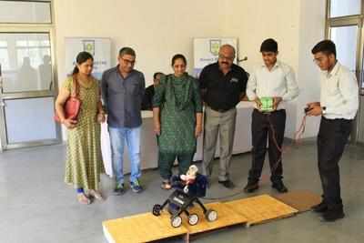 Mehsana kids’ stair-climbing wheelchair wins