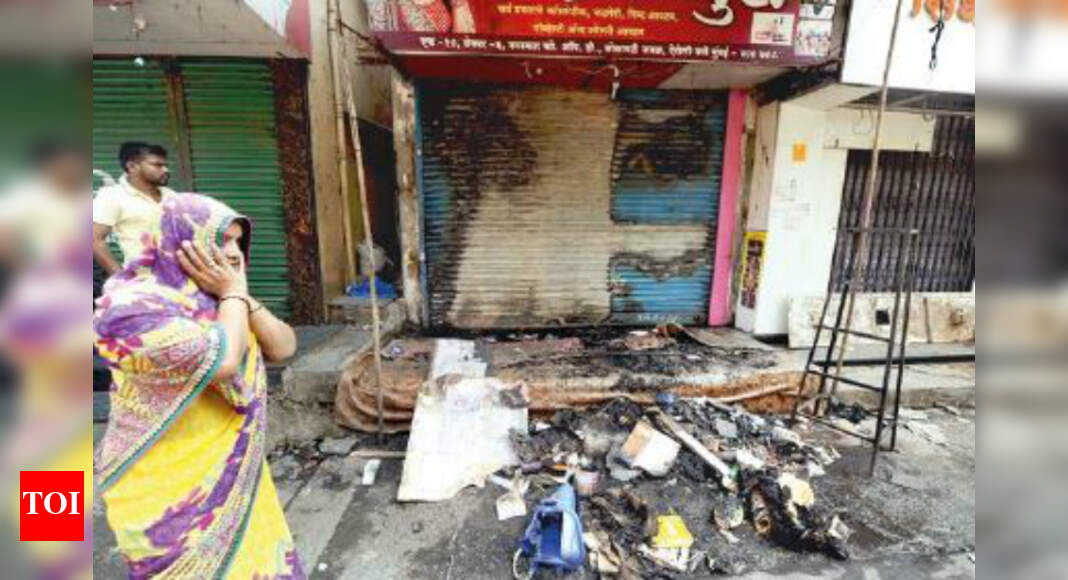 Airoli Shop Fire Woman, daughter suffocate to death in Airoli shop