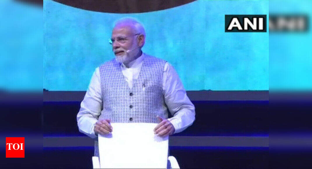 Google promotes PM Modi's speech livestream on home page - Times of India