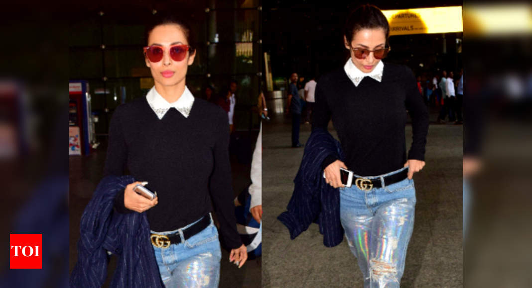 Malaika Arora Khan's shiny jeans are better than yours - Times of India